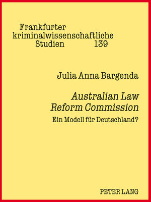 cover image of Australian Law Reform Commission